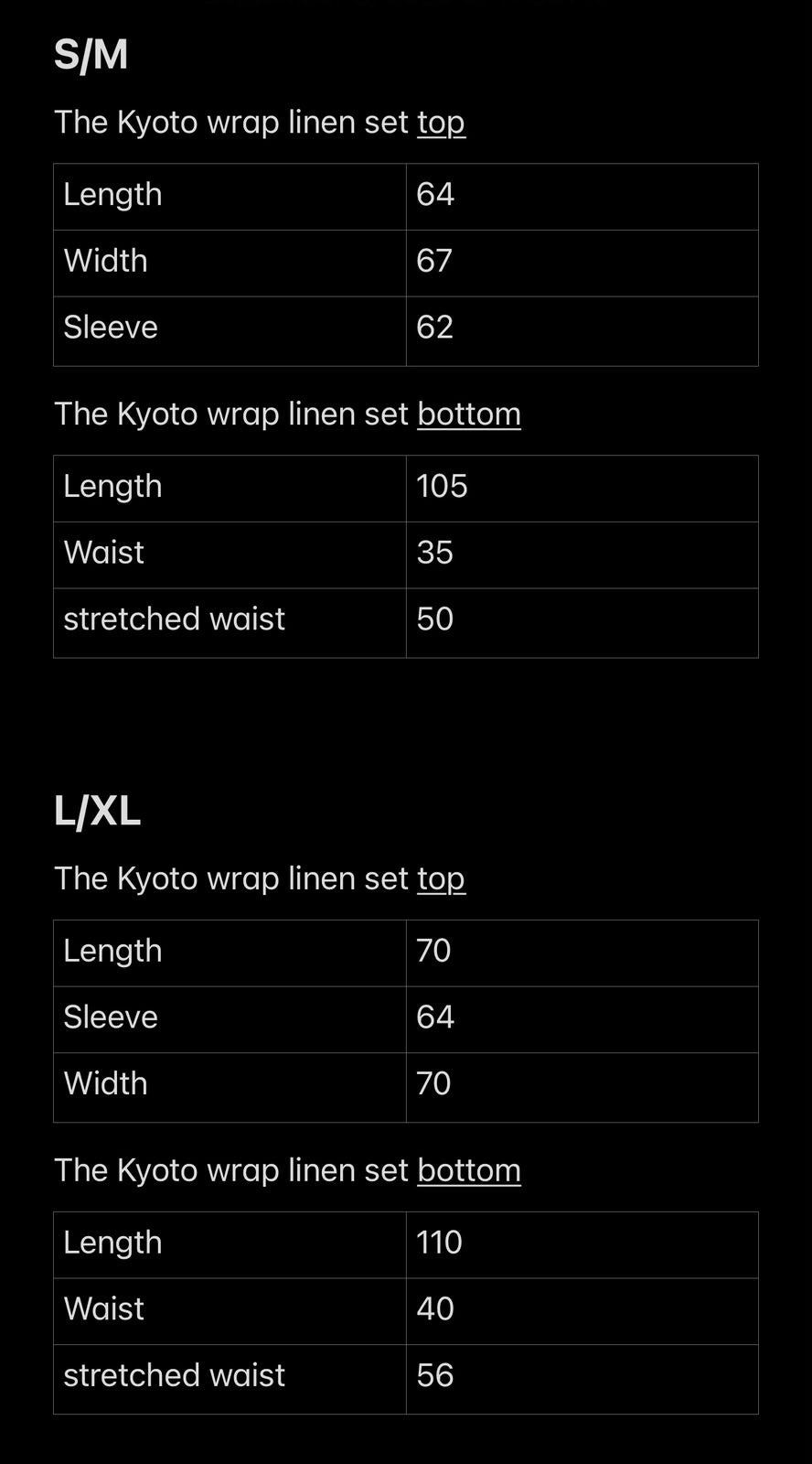 Kyoto Wrap Linen Set - Beige